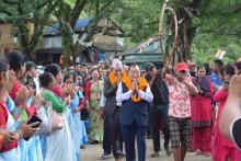 प्रमुख अतिथि संघिय सांसद माननिय श्री हित वहादुर तमाङ तथा विशेष अतिथि जिल्ला समन्वय समिति प्रमुख रजिन्द्र विक्रम सिंह ठकुरी